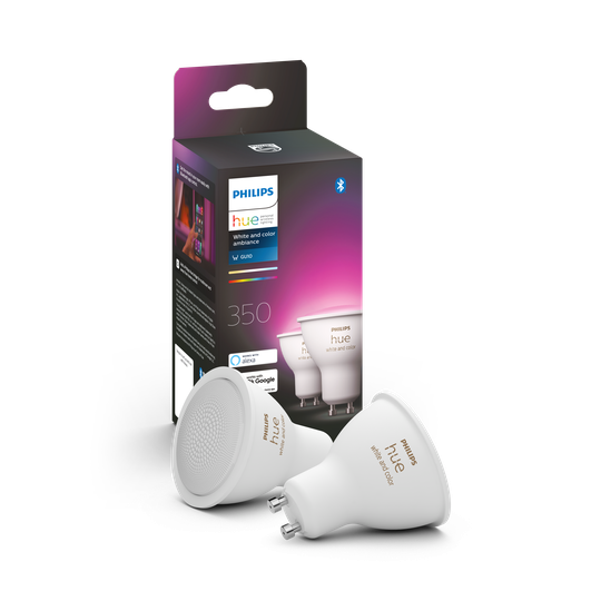 Philips Hue - GU10 2-Pack - White&Color Ambiance