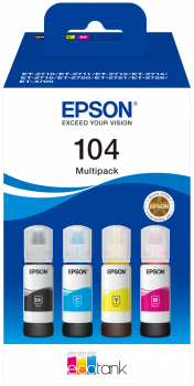 Epson - T104 EcoTank 4-Colour Multipack