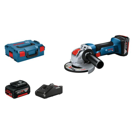 Bosch GWX 18V-8 Kulmahiomakone sisältää akun ja laturin