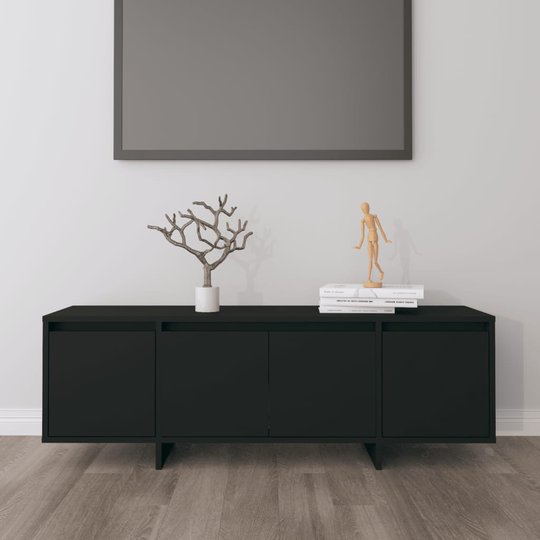 vidaXL TV-taso musta 120x30x40,5 cm lastulevy
