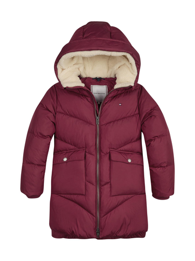 Chevron teddy lined -toppatakki