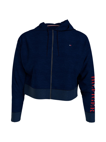 Cropped zip -huppari