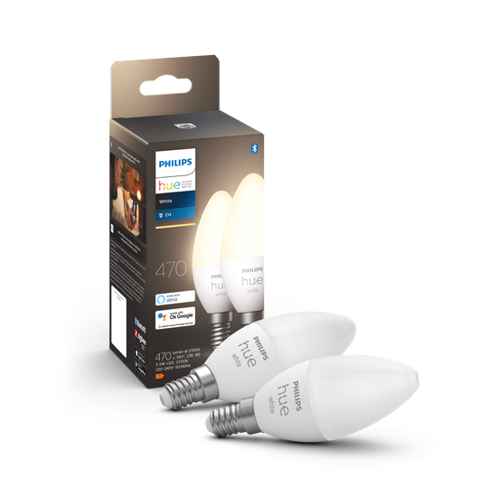 Philips Hue - E14 2-Pack - Warm White
