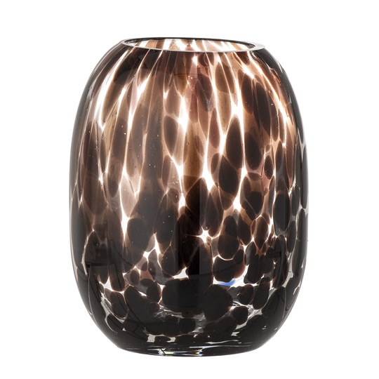 Bloomingville - Crister Glass Vase 17cm - Brown (82056999)