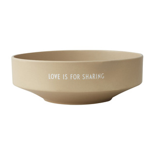 Design Letters - Favourite bowl "Love is for sharing" - Beige