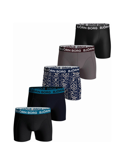 Cotton stretch -bokserialushousut 5-pack