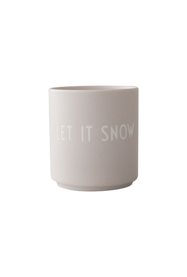 Design Letters - Favourite cups - Pastel Beige Let it snow