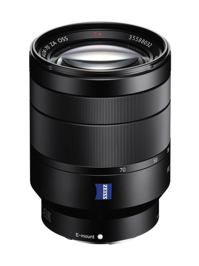 Sony zeiss t* fe 24-70mm f/4 za oss -objektiivi