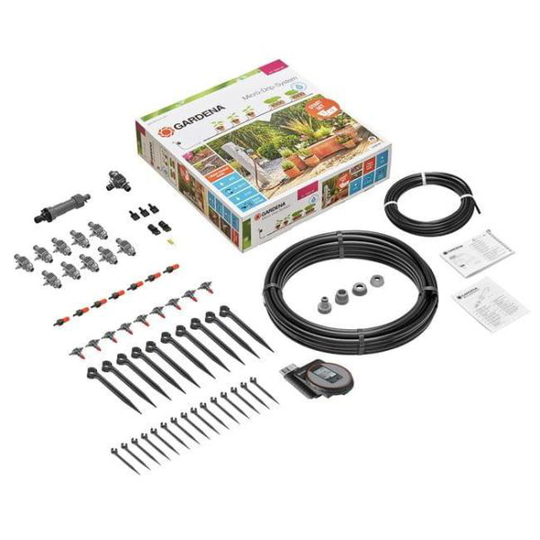 Gardena Micro-Drip-System Aloitussarja M, kukkaruukuille, automaattinen