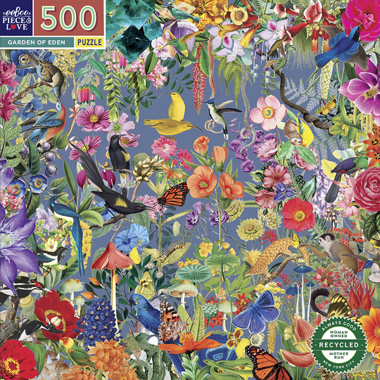 eeBoo - Puzzle 500 pcs - Garden of Eden - (EPZFGDE