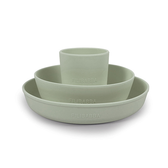 Filibabba - Silicone Dinner set - Green (FI-02252)