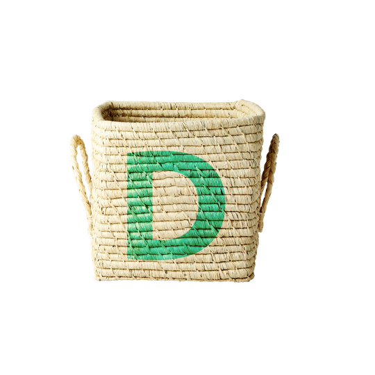 Rice - Raffia Square Basket - D
