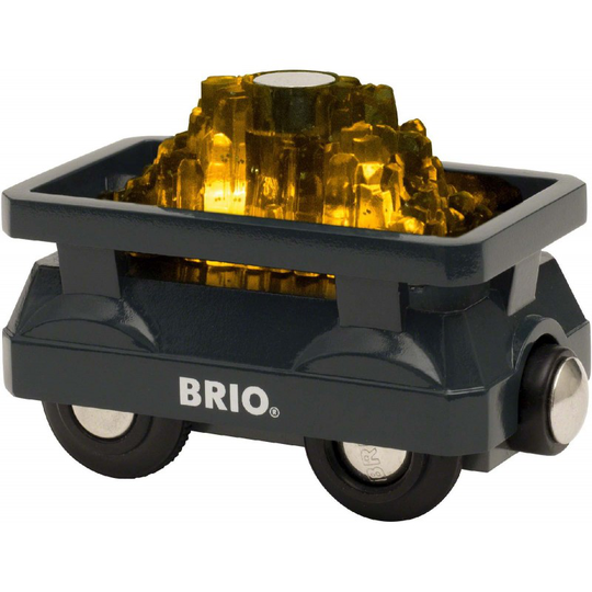BRIO - Valaistu kultavaunu (33896)