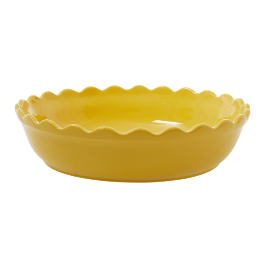 Rice - Stoneware Pie Dish - Yellow L