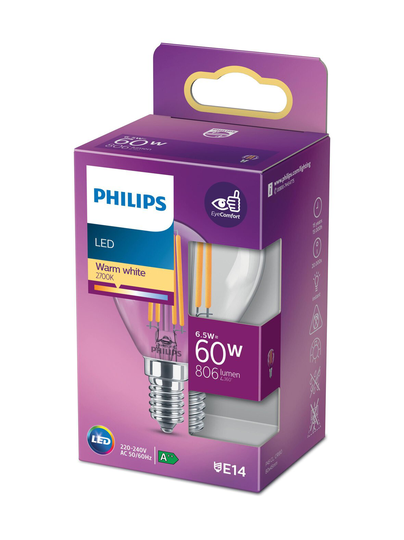 Led candle 60w e14 warm white -lamppu