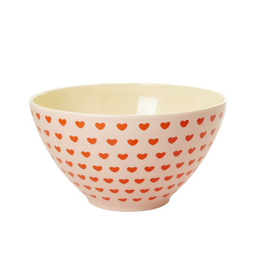 Rice - Melamine Salad Bowl - Sweetheart Print