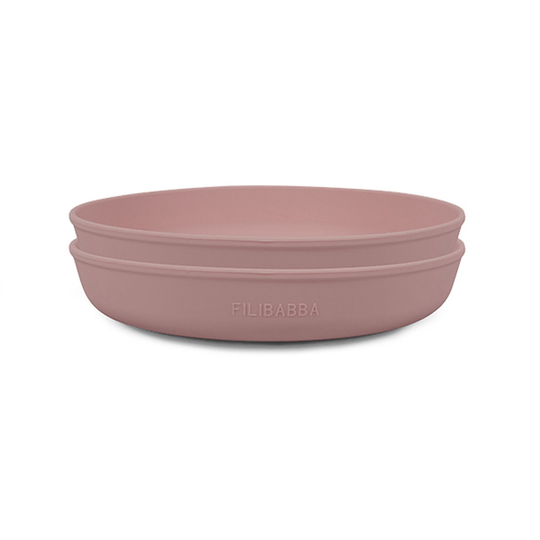 Filibabba - Silicone Plate 2-Pack - Rose (FI-02271)