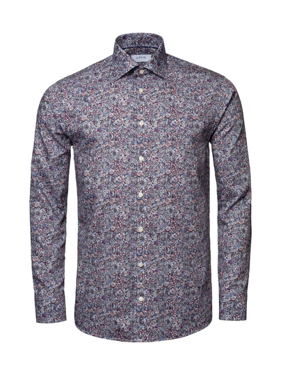 Shirt contemporary scandinavian paisley print -kauluspaita