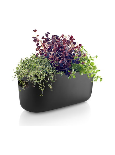 Altakasteleva yrttilaatikko musta