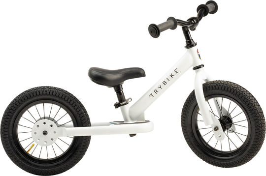 Trybike - 2 Wheel Steel, White (30TBS-2-WHT)