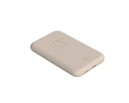 Kreafunk - toCHARGE QI powerbank - Ivory Sand (KFKE89)