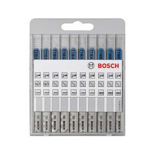Bosch 2607010631 Basic for Metal Pistosahanteräsarja 10 osaa