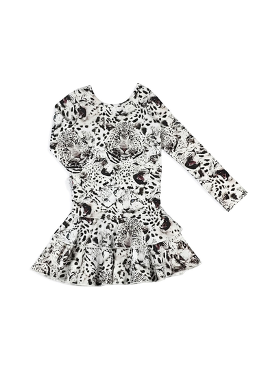 Print frilla dress -mekko