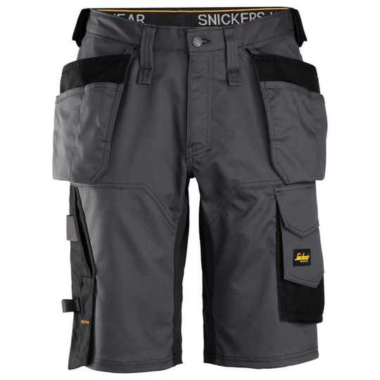 Snickers 6151 AllroundWork Shortsit teräksenharmaa/musta 44
