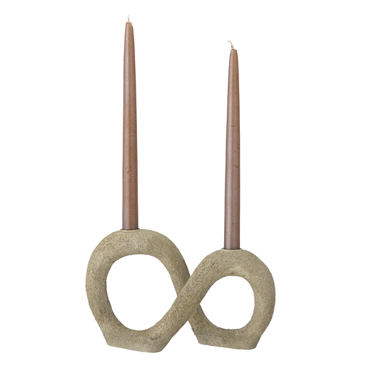 Bloomingville - Dacian Double Candle Holder - Nature (82054147)