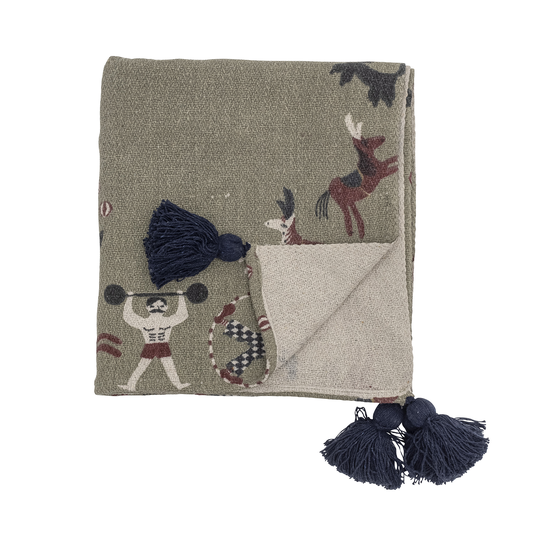 Bloomingville MINI - Loome Circus Throw Plaid - Recycled Cotton (82054142)