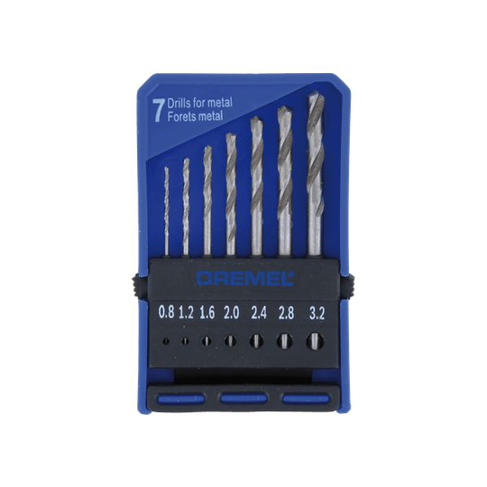 Dremel 628 Poranteräsarja monitoimityökalulle, 7-osainen, 0,8–3,2 mm