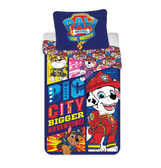 Bed Linen - Adult Size 140 x 200 cm - Paw Patrol Movie (1029117)