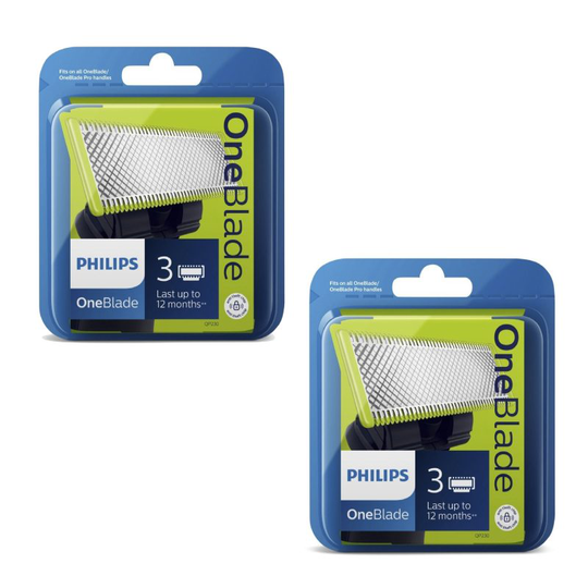 Philips - OneBlade Vaihtoterä - 6 stk