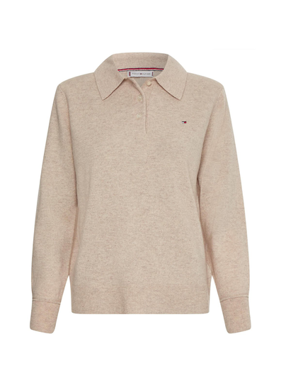 Wool cash polo -neule