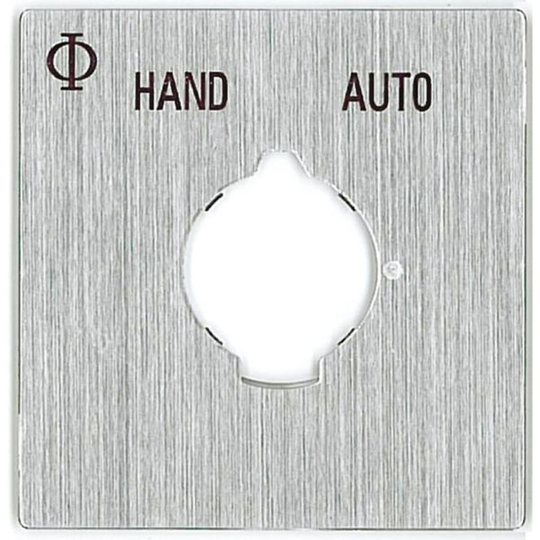 Kraus & Naimer 3134679 Kyltti 48x48 mm Kaiverrettu: HAND-AUTO