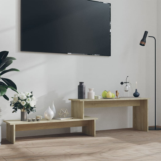 vidaXL TV-taso Sonoma-tammi 180x30x43 cm lastulevy