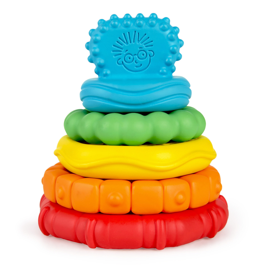 Baby Einstein - Stack&Teethe™ Multi-Textured Teether Toy - (BE-12356)