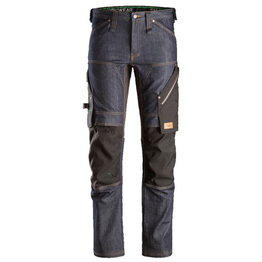 Snickers 6956 FlexiWork Työhousut denim/musta 44