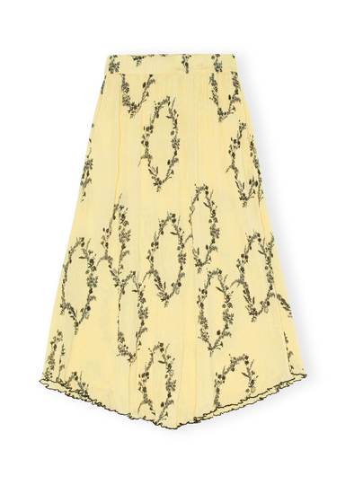 Pleated georgette -hame