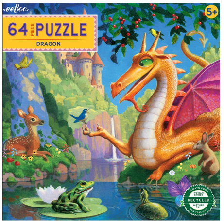 eeBoo - Puzzle 64 pcs - Dragon