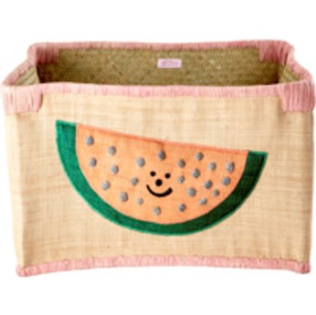 Rice - Raffia Baskets - Watermelon Medium