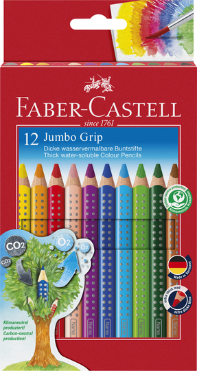 Faber-Castell - Coloured Pencil Jumbo Grip 12 pcs (110912)