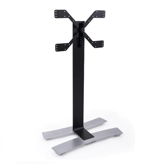 Lattiajalusta pyörillä 40"-85" TV-näytöille, musta ERARD