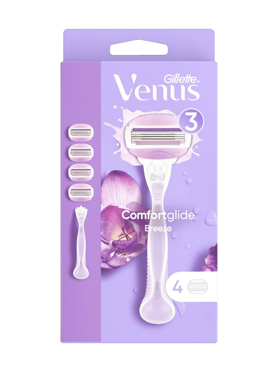 Venus comfortglide breeze -höylä + 4 vaihtoterää