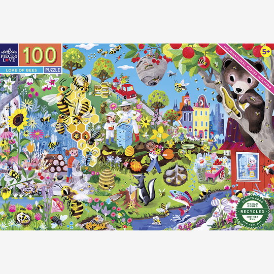 eeBoo - Puzzle 100 pcs - Love of Bees - (EPZBEE