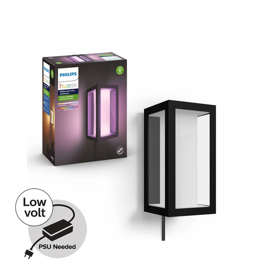 Philips Hue - Impress Wall Light - Hue Outdoor 24V - White&Color Ambiance