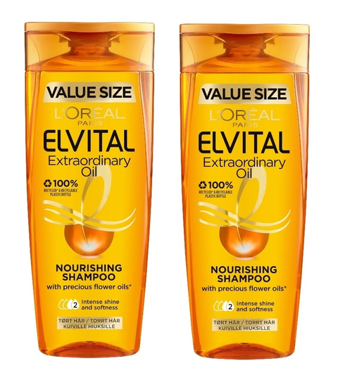 L'Oréal - 2 x Elvital Extraordinary Oil Nourishing Shampoo 400 ml