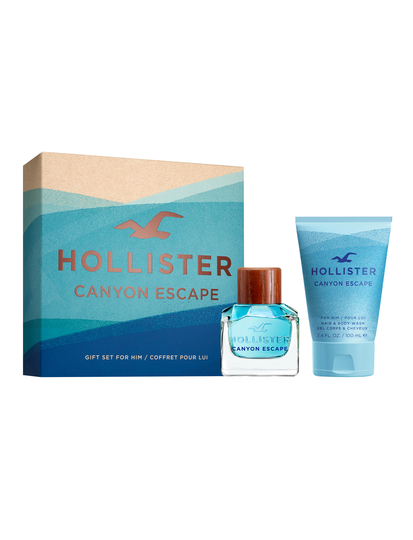 Hollister - Canyon Escape for Him EDT 50 ml + Hair&Body Wash 100ml - Giftset