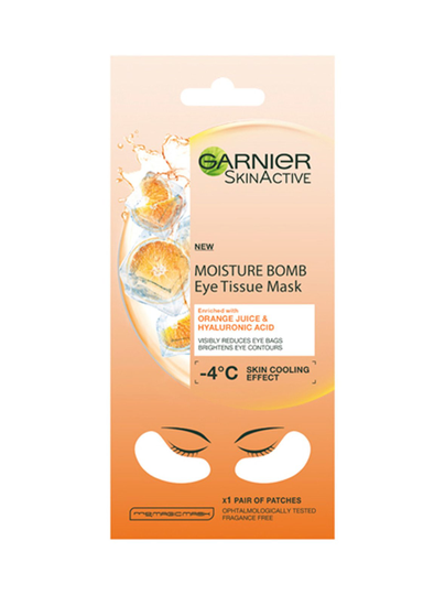 Garnier moisture bomb eye tissue mask orange juice -silmänalusnaamio 6 g
