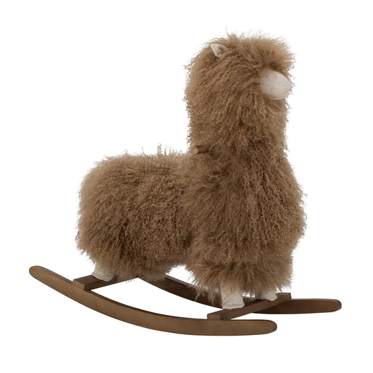 Bloomingville MINI - Rocking Horse - Lama (Lambskin) (82057267)
